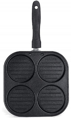 Masox Store Multi Snack Maker 4 in 1 Mini Pancake Maker,Mini Crepe PAN,Pancake Moulds i-7 Induction Bottom Non-Stick Coated Cookware Set(Aluminium, 1 - Piece)