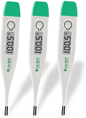 Carent DT03 Pack of 3 Waterproof Digital Flexible Tip Thermometer For Kids & Adults (Pack of 3) Thermometer(White)