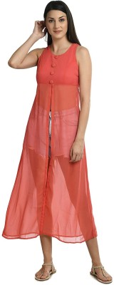 sarvayoni Women A-line Pink Dress