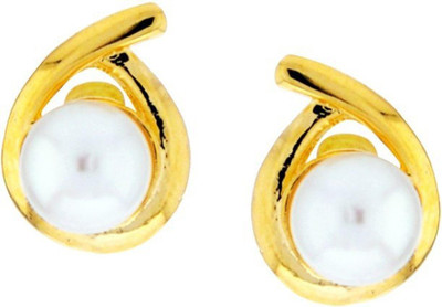 Sri Jagdamba Pearls Aksara Pearl Alloy Stud Earring