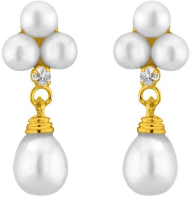 Sri Jagdamba Pearls Pearl Earrings Pearl Alloy Drops & Danglers