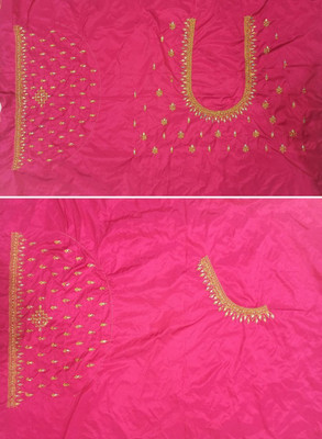 VLIPCARTZ Pure Silk Embroidered Blouse Material