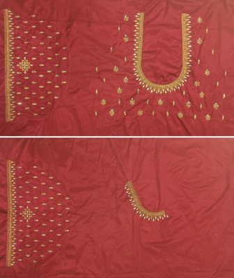 VLIPCARTZ Pure Silk Embroidered Blouse Material
