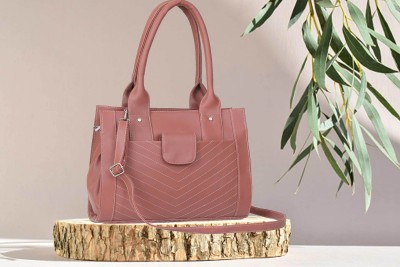 Leather Land Women Pink Shoulder Bag