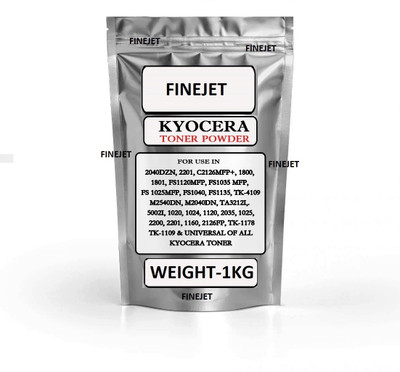 FINEJET KYOCRA series compatible Toner Powder extra dark (1kg) Black Ink Toner