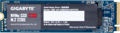 GIGABYTE NVMe SSD 1TB 1 TB Desktop Internal Solid State Drive (SSD) (GP-GSM2NE3100TNTD)(Interface: M.2, Form Factor: M.2)