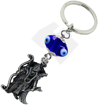 AFH Lord Prabhu RAM Decorative Grey Metal Evil Eye protection Gifiting Key chain Key Chain