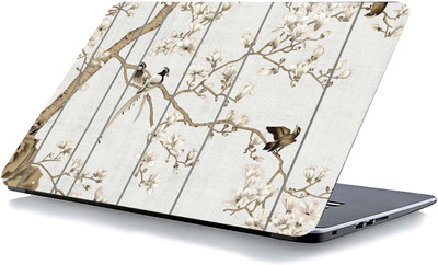 qth FLORAL LAP-2969 VINYL Reusable Laptop Skin Compatible for 15.6 inch(Theme: Spiritual)