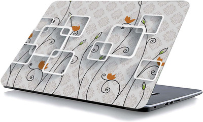 qth CARTOON LAP-2169 VINYL Reusable Laptop Skin Compatible for 15.6 inch(Theme: Nature)