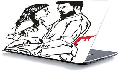 qth LINE ART LAP-1735 VINYL Reusable Laptop Skin Compatible for 15.6 inch(Theme: Spiritual)