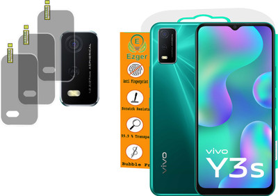 EZGER Back Camera Lens Glass Protector for VIVO Y3S(Pack of: 3)