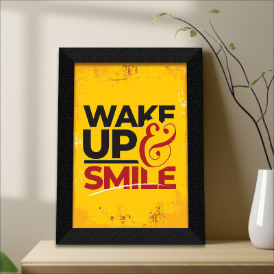 saf Motivational quotes UV textured Wall Painting with Frame Digital Reprint 14 inch x 11 inch Painting(With Frame)