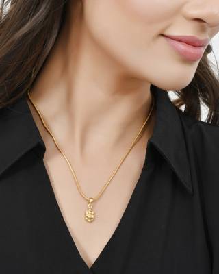 Locket of ganesh ji in gold new arrivals