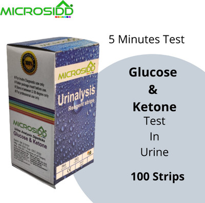 MICROSIDD Urine Glucose Ketone Ph Test Strip(1 - 2)