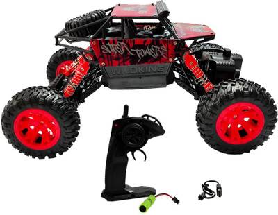 Wembley Toys Rock Crawler RC Monster Truck Red Remote Control Car 4x4 for Boys and Girls  (Red, Black)
