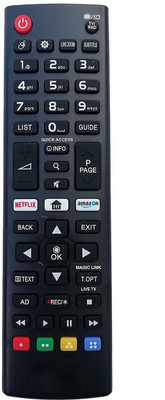 LipiWorld Universal Remote Control Work with All Most Compatible for LG Remote Controller(Black)