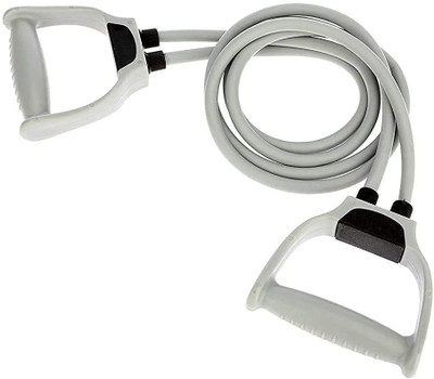 ADONYX Double Toning Resistance Tube Heavy Quality Pull Rope Elastic Rubber Exercise Resistance Tube(Grey)