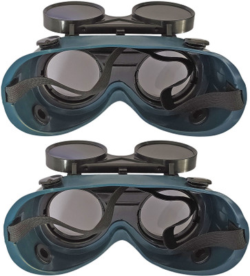 DUMDAAR POWER 2pc black welding safety goggle Free Size Welding  Safety Goggle(Free-size)