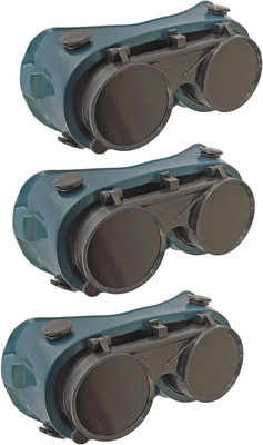 DUMDAAR POWER 3pc black welding goggle Free Size Welding  Safety Goggle(Free-size)