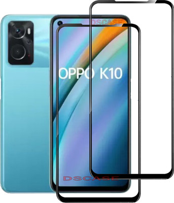 DSCASE Edge To Edge Tempered Glass for OPPO K10(Pack of 2)