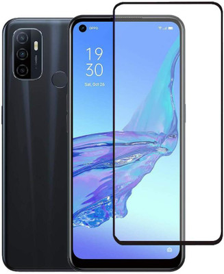 PARANDIV Edge To Edge Tempered Glass for Oppo A53(Pack of 1)