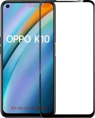 DSCASE Edge To Edge Tempered Glass for OPPO K10(Pack of 1)