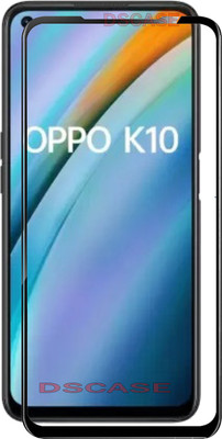 DSCASE Edge To Edge Tempered Glass for OPPO K10(Pack of 1)