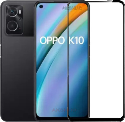 AKSHUD Edge To Edge Tempered Glass for OPPO K10(Pack of 1)