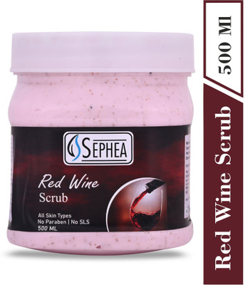 SEPHEA Red Wine Scrub For Face And Body 500 ml Scrub(500 ml)