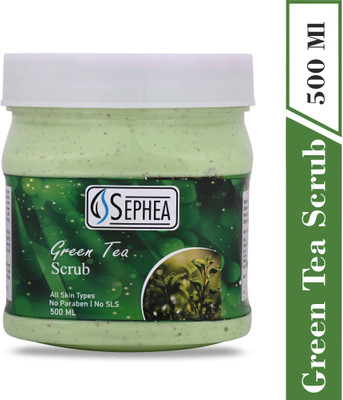 SEPHEA Green Tea Scrub For Face And Body 500 ml Scrub(500 ml)