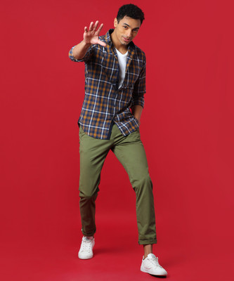 CAMPUS SUTRA Men Checkered Casual Multicolor Shirt