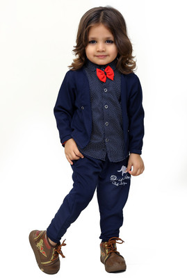 UV Fashion Romper For Baby Boys & Baby Girls Printed Cotton Blend(Blue, Pack of 1)