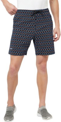 TT Printed Men Dark Blue Beach Shorts