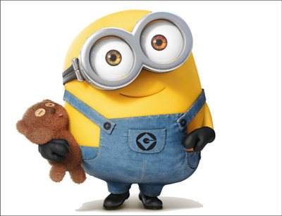 Vijaya enterprises 76 cm Meet Cute Minion Wall Decals Cartoon sticker size [50x58cm] Self Adhesive Sticker(Pack of 1)
