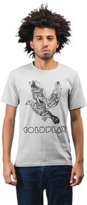 Revind 442 Graphic Print Men Round Neck Grey T-Shirt