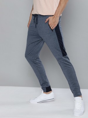 Mast & Harbour Solid Men Blue Track Pants