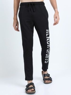 HIGHLANDER Printed Men Black Track Pants