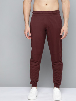 SLAZENGER Solid Men Maroon Track Pants