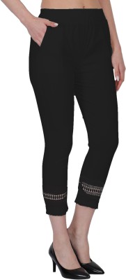 Y M ENTERPRISES Regular Fit Women Black Trousers