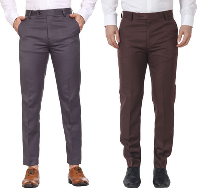 SYLZON Slim Fit Men Multicolor Trousers