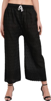 Sumayafashion Regular Fit Women Black Trousers