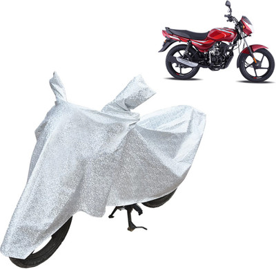 aksmit Waterproof Two Wheeler Cover for Bajaj(CT100, Silver)