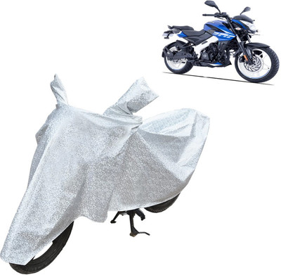 Rhtdm Waterproof Two Wheeler Cover for Bajaj(Pulsar NS200, Silver)