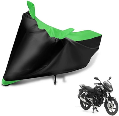 ITRIMK Waterproof Two Wheeler Cover for Bajaj(Pulsar 125 Neon, Black, Green)