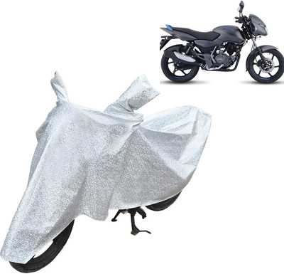 Rhtdm Waterproof Two Wheeler Cover for Bajaj(Pulsar 125 Neon, Silver)