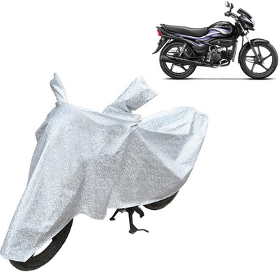 Rhtdm Waterproof Two Wheeler Cover for Hero(Super Splendor, Silver)