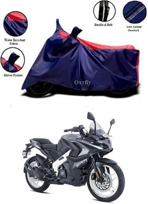 AutoRash Waterproof Two Wheeler Cover for Bajaj(Pulsar 200 NS DTS-i, Blue, Red)