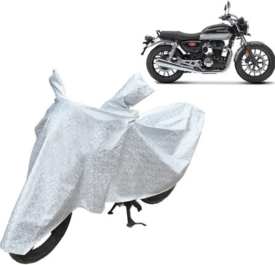 Rhtdm Waterproof Two Wheeler Cover for Honda(Hness CB350, Silver)