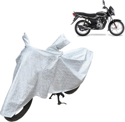 aksmit Waterproof Two Wheeler Cover for Bajaj(Platina 100, Silver)