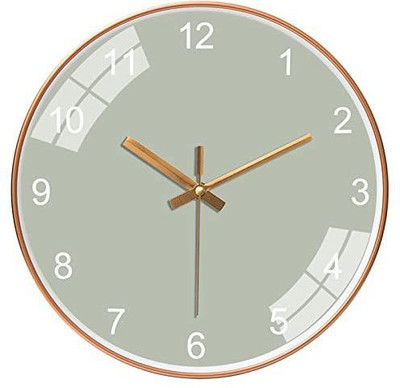 GRACIOUS MART Analog-Digital 12 cm X 24 cm Wall Clock(Green, With Glass, Standard)